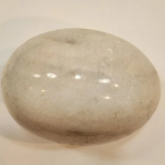 Vintage Marble Alabaster Decorative Stone Eggs Lot Of 5 - Picture 8 of 9